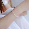 925  Silver Stars Bead Bracelets Women Korean Versatile Adjustable Charm Bracelets Girls Sweet Beautiful Jewelry Gifts