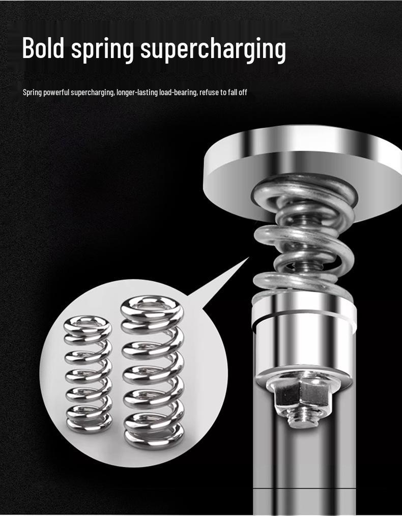 Teleskopowy Drążek na Zasłonę Prysznicową i do Szafy ze Stali Nierdzewnej do Łazienki