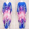 2022 Print Cover-ups Sexy Hand Weaving Deep V-neck Summer Beach Dress Tunic Kaftan Women Beachwear Swimsuit Cover Up Robe De Plage Q1289