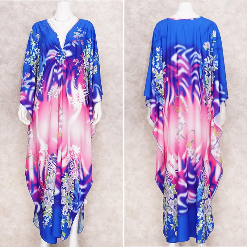 2022 Print Cover-ups Sexy Hand Weaving Deep V-neck Summer Beach Dress Tunic Kaftan Women Beachwear Swimsuit Cover Up Robe De Plage Q1289