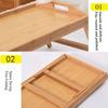 Foldable Legs Bed Tray Table with Handles Breakfast Serving Tray Computer Desk  Bedroom Furniture
