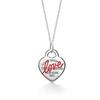 Heart-Shaped Enamel Cross Chain Necklace with Peach Heart Beads for Women - Fashionable Classic Style