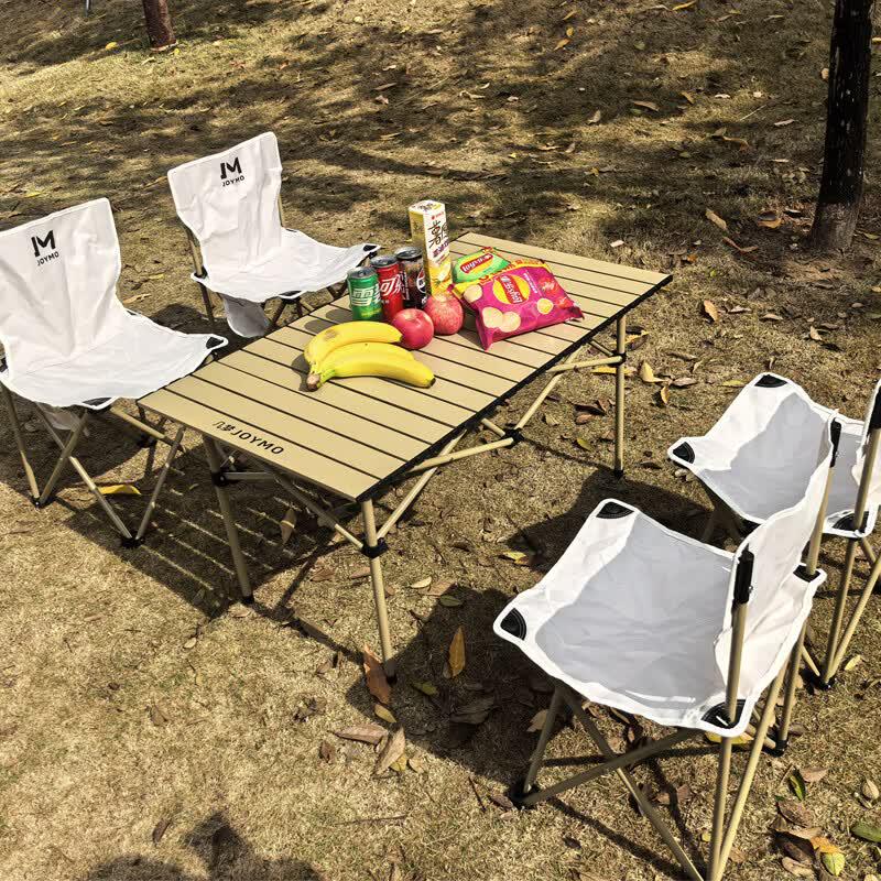 Jimeng Metal Roll-Up Camping Table Set