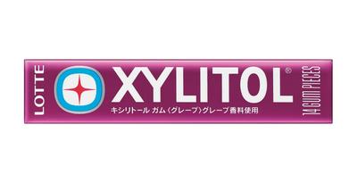 Lotte Xylitol Gum 14 Pieces X 20 Pieces <Grape>