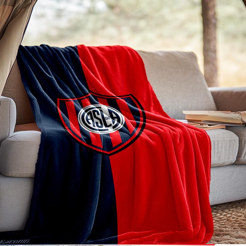 Club Atletico San Lorenzo Blanket Outdoor Flannel Blanket for Camping, Hiking, Garden Parties, Picnic Essentials,gift for family and friends
