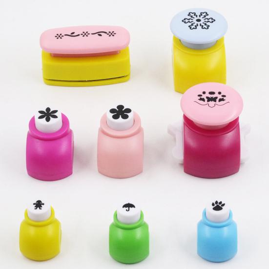 1 Set Craft Hole Punch 8 Patterns Kids Adults Beginner DIY Scrapbook Paper Shape Puncher Decorative Arts Crafts Scrapbooking Handcraft Tool