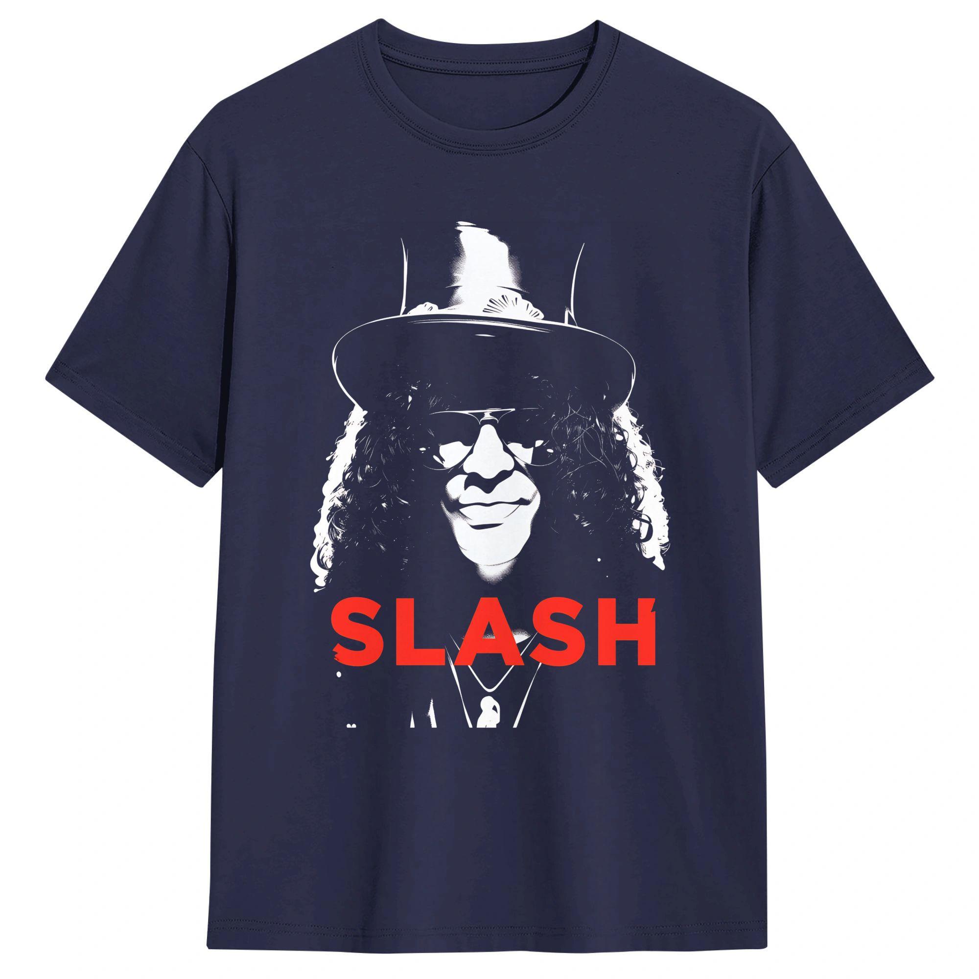 

Legendary guitarist Slash T Shirt Summer Pure Cotton TShirts For Couple Fashion Casual Tee Shirt ShortSleeve Vintage Tops 4XL