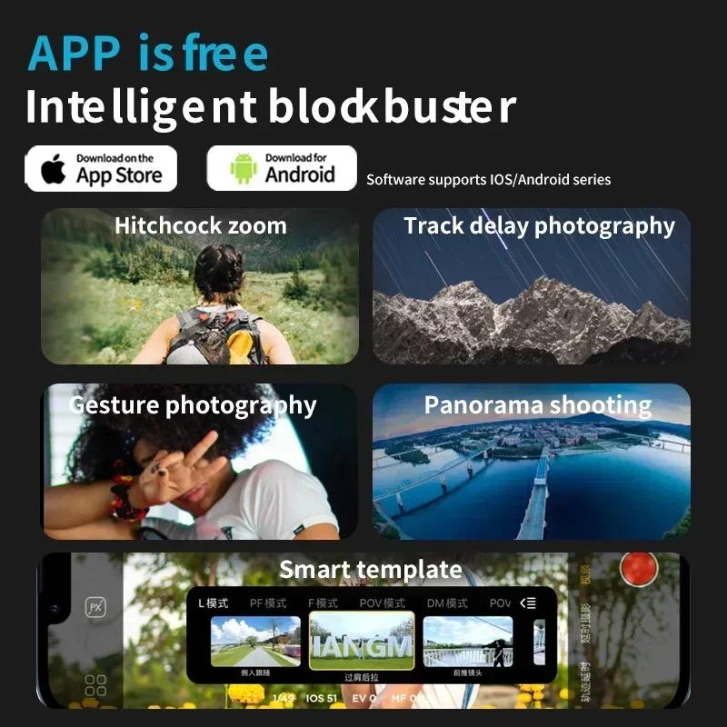 3-Axis Handheld Gimbal Stabilizer for Smartphone with Fill Light for iPhone Android Face Tracking Vlog Smart XE