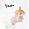 Infant Teeth Soother Silicone Teether Breast Like Shape Ergonomic Handle for Safe Chewing and Teeth Development