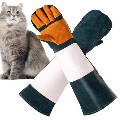 Rukavice pro manipulaci se zvířaty Rukavice odolné vůči extrémnímu teplu a ohni Multifunkční vycpávka Rukavice na mytí kočky Pro psa Kočka Poškrábání