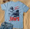 Retro Jaws Movie Tshirt Jaws 50th Anniversary Shark Week