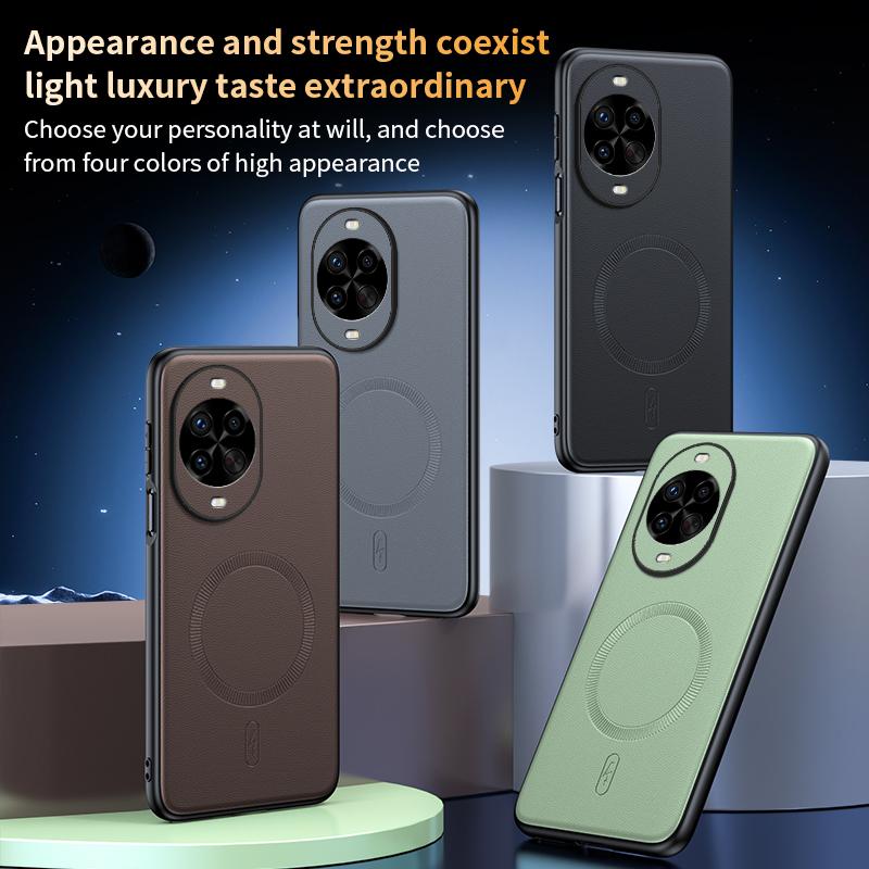 For Huawei Nova 14 Pro Case Magnetic Leather Shield Cover For Huawei Nova 14 Pro High Quality Anti-Fingerprint Non-Slip PC+TPU