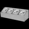 Stainless Steel Multi-Compartment Tabletop Organizer
