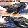 4WD RC Car With LED Remote Control Cars High Speed Fast Drift Racing 2.4G Radio RTR Vehicle GTRPRO Model Toy Kids Children Gift