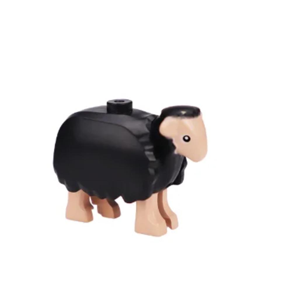 Animal Building Blocks City Small Large Ornaments Panda Dog Sheep Pig Cow Zoo Deer Mount Crocodile Tiger Wolf Eagle Boy Gift Toy