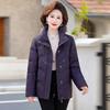 Genuine middle-aged and elderly down jacket women's short winter new white duck down fashionable foreign style warm mother coat