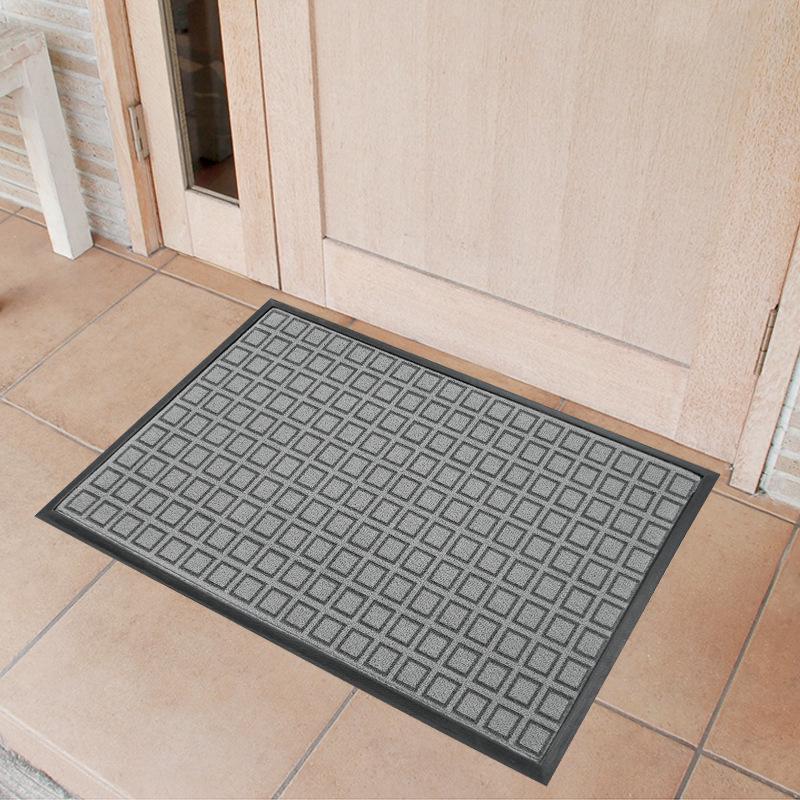 Geometric Anti-Slip Mud Wiping Door Mat - Wear-Resistant Rubber, Polypropylene