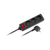 Extension Cord Power Strip 1.5M 3 Sockets 3X1.0Mm2 Rebel Switch
