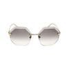 Ladies Gold Tone Geometric Sunglasses 0bv6187k 278 2a 1