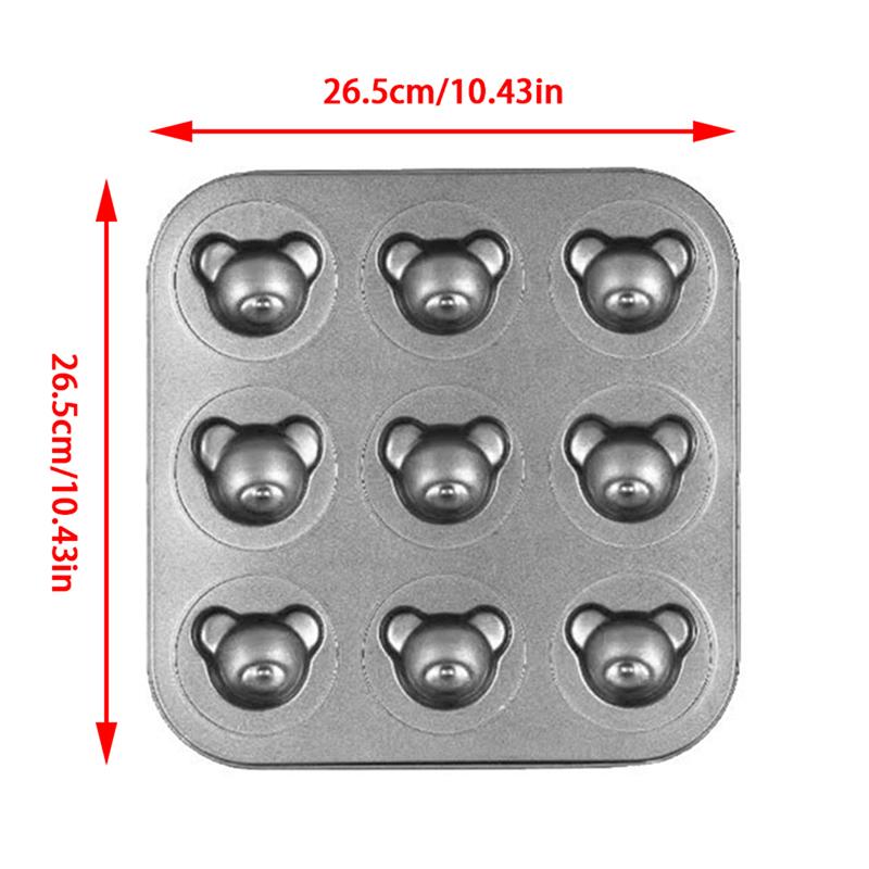 Niedźwiedź forma do pieczenia nieprzywierająca stal węglowa Diy śliczne narzędzia do formowania ciast cukierkowych