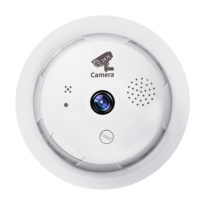 V380pro Wireless 360° Fisheye Panoramic Bulb Camera with E27 Base