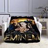 Eminem Hip-hop Singer Printing Blankets Warm Blanket Flannel Blanket Picnic Blanket Blankets for Beds Birthday Gift