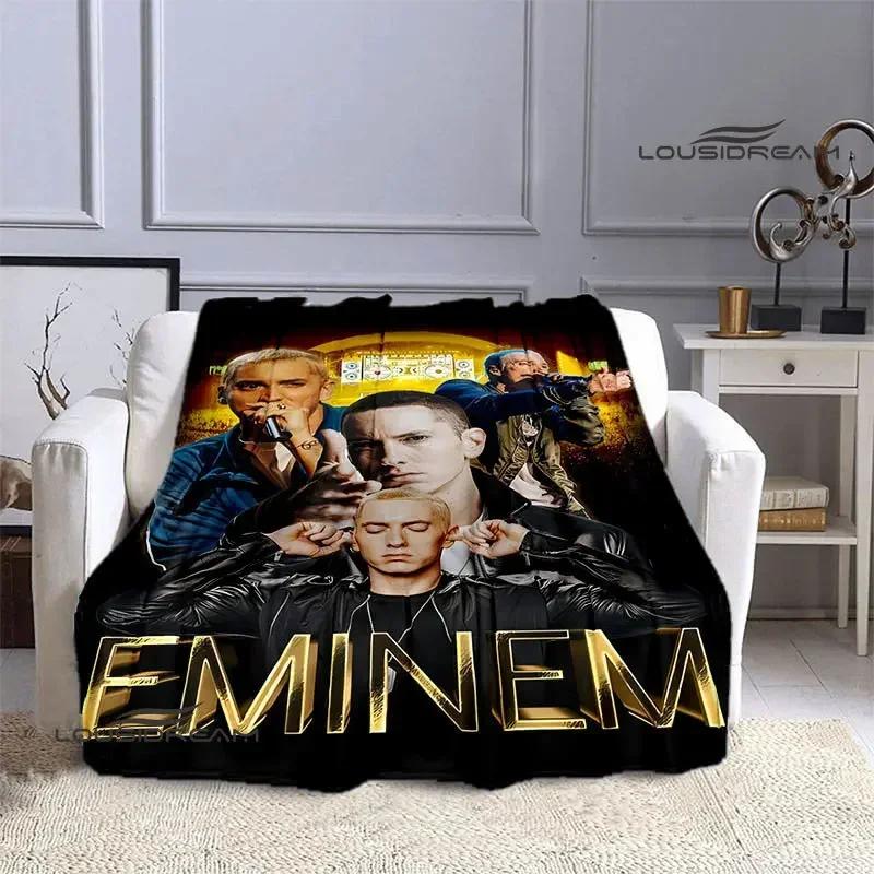 Eminem Hip-hop Singer Printing Blankets Warm Blanket Flannel Blanket Picnic Blanket Blankets for Beds Birthday Gift