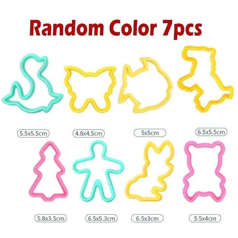 7/8/22PCS Kids DIY Clay Tool Play Dough Tool Kit Various Animal Molds Cutters Rolling Pins Plasticine Molds Clay Acssories