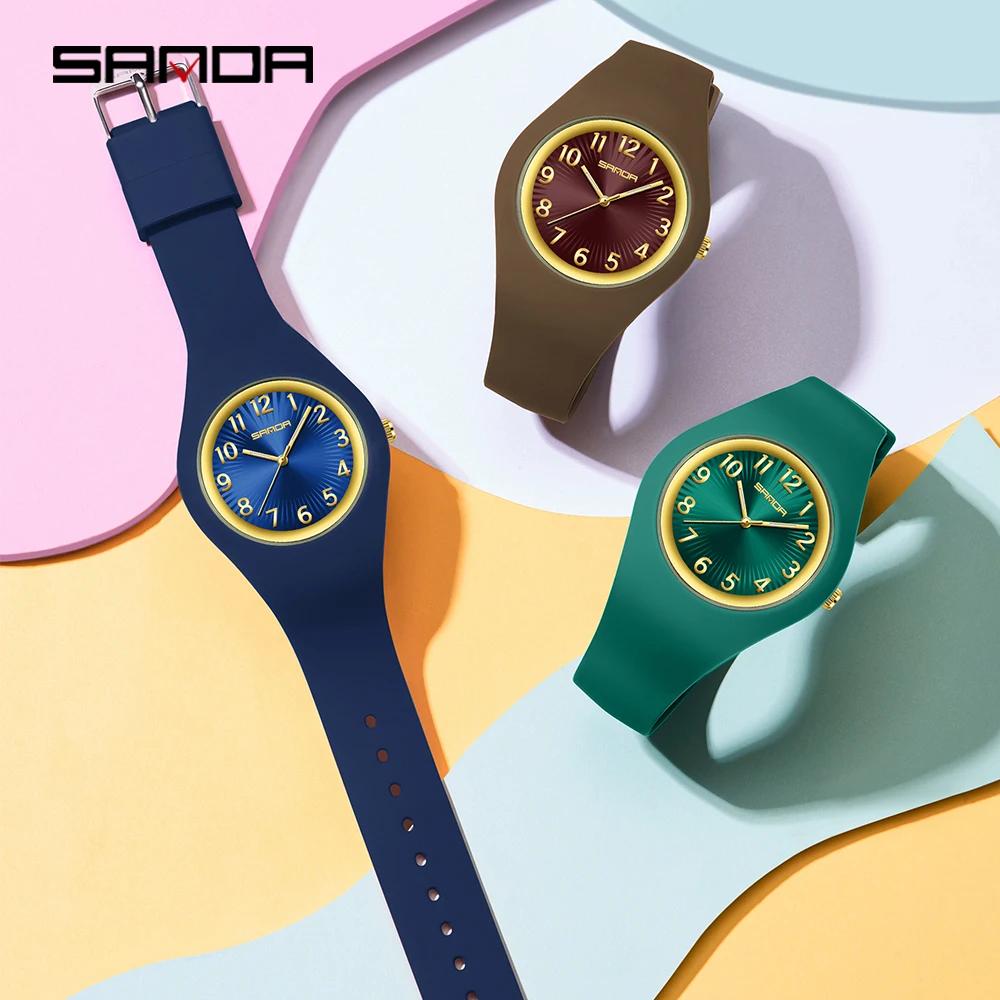 SANDA 6360 New Fashionable Quartz Watch Simple Luminous Shock Resistant Sports Student Clock Casual Boys and Girls Watch