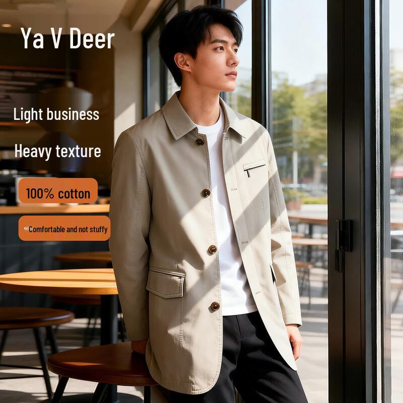 Yalu Men s Spring Casual Lapel Jacket