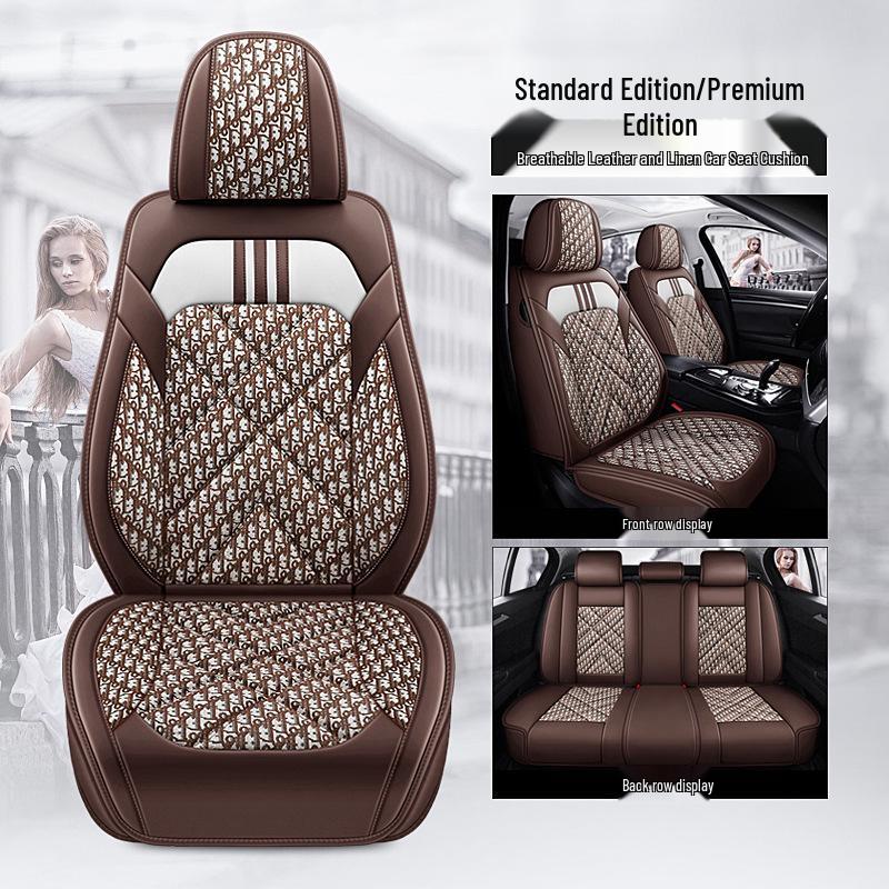 Five-Seat Full Wrap Universal Car Seat Cushion Cover for All Seasons
