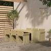 Day and Night - Day and Night Garden Dining Set 7 Pieces Impregnated Pine Wood