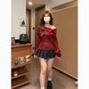 Suéter de Punto con Lazo Estilo Coreano Y2K para Mujer Dulce Japonés Delgado Suéter para Dama de Oficina Otoño Invierno Suéter Liso