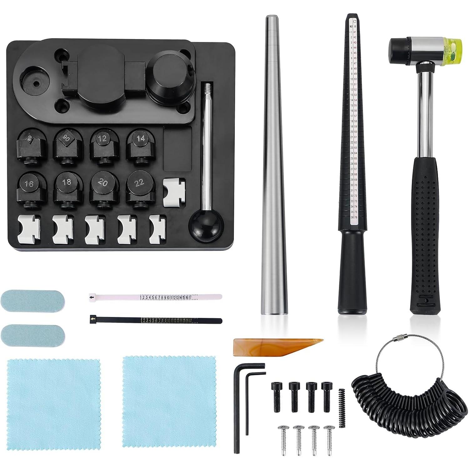 

Ring Bender Tool, Ring Maker Kit for Spoon Rings, Spoon Ring Bender Tool for Ring Jewelry Making, Spoon Ring Bender, Ring Bending Tool for Spoon Rings чёрный