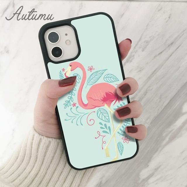 Animal Flamingo Phone Case for iPhone 11 12 13 14 Pro Max Mini X XR XS SE 2020 5 6S 7 8 Plus Samsung Galaxy S21 S22 Cover Shell