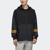 Adidas Neo Casual Sports Spliced Hooded Windbreaker Jacket Men Outerwear Black FK9947