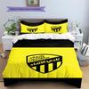 Al-Ittihad Club Logo Pattern Bedding Set Quilt Cover Pillowcase Home Decor Gift (1 * duvet cover + 2 * pillowcase, without core)