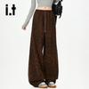 CHOCOOLATEit Leopard Print Loose Straight Leg Pants
