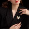 Vintage Big Luxury Flower Butterfly Brooches Insects Brooch For Women's Clothes Pins Gifts
