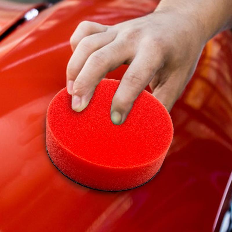 Car Tire Waxing Sponge Applicator Pad 3pcs Set Car Cleaning Polishing Waxing Sponge ABS Car Wash Cleaning Tools