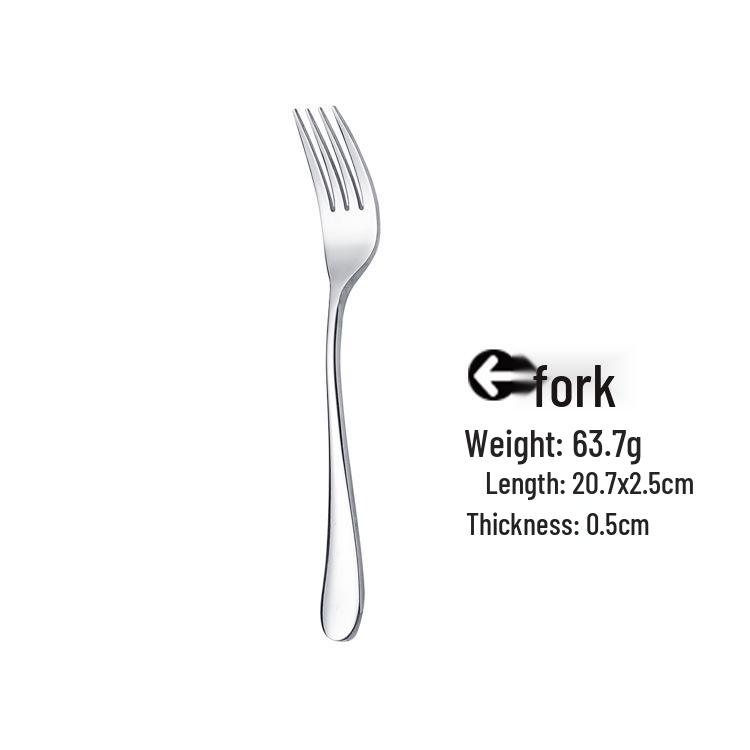 Stainless Steel Cutlery Set: Knife, Fork & Spoon - High-Grade Tableware for Hotels