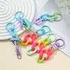 1pc Colorful Acrylic Links Chain Keychain Handmade Car Key Ring for Women Men Handbag Accessories DIY Friendship Gifts