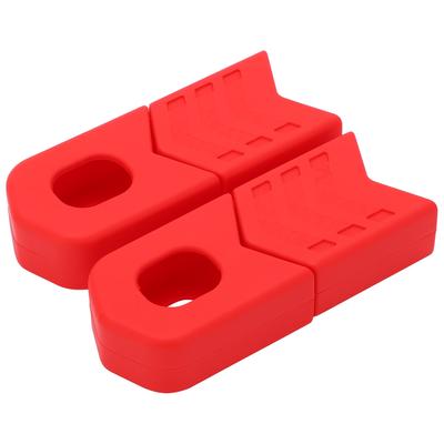 4pcs Bike Crank Protector Crankset Caps Silicone DH FR AM XC Bicycle Crank Arm Boot CoversRed