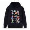 Kids Boys Girls Hoodie Cartoon Pink Panther Role Print Long Sleeve Pullover Casual Cozy Sweatshirt for Daily Wear