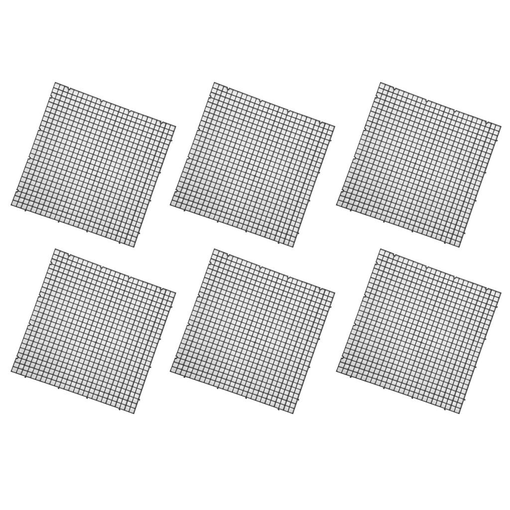 6Pcs Aquarium Fish Tank Isolation Bottom Filter Grid Plate Dividers Crate Cutting Splicing