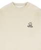 GRAVER [Unisex] Flower Board Embroidered Smile Sweatshirt_Cream