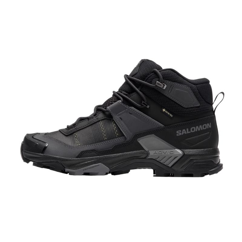 SALOMON X Ultra 5 Mid Gtx Comfortable Shock Absorbing Waterproof Breathable Support Hiking Shoes Men Hiking Shoes Black 477542