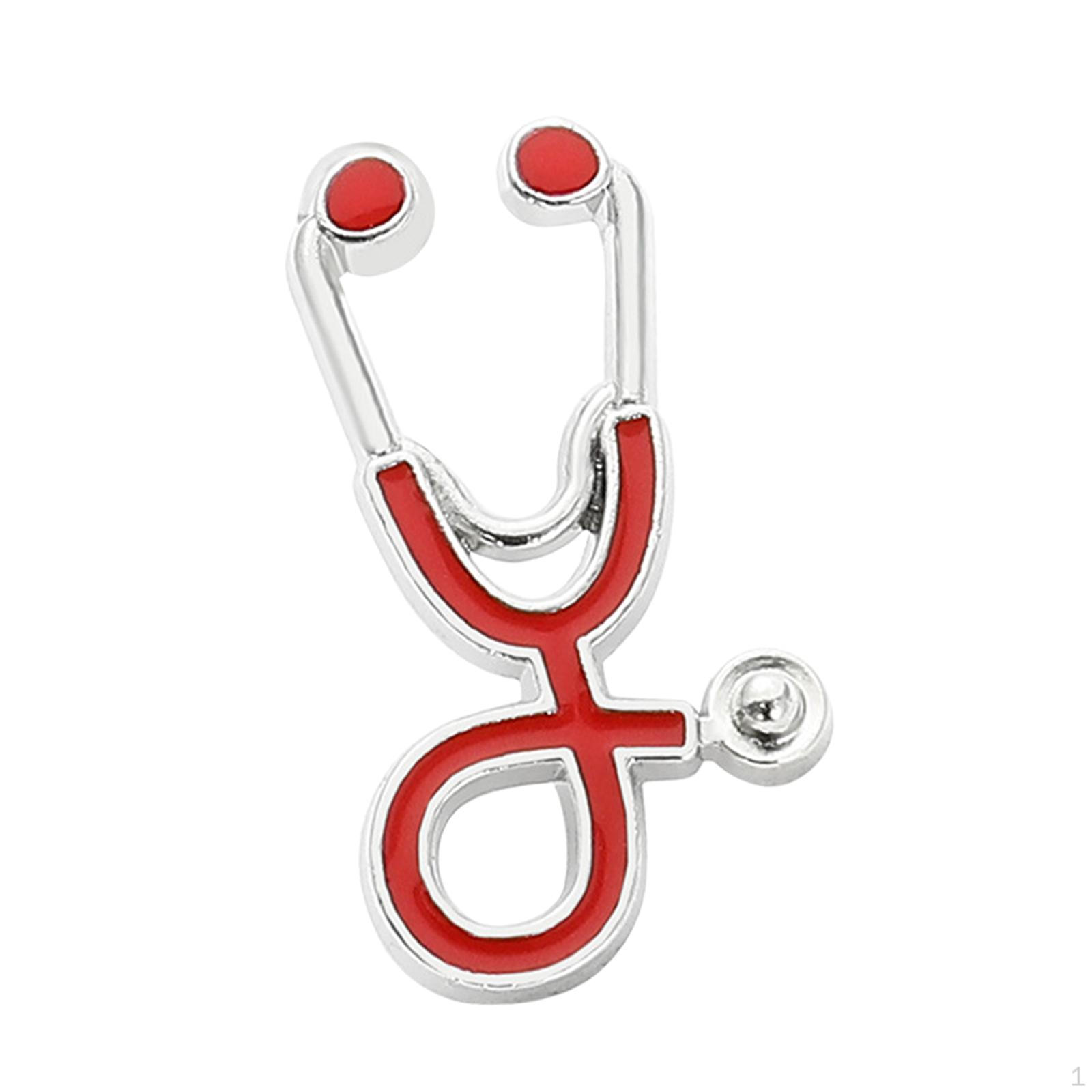 

Брошь на булавке, модный подарок медсестре для женщин, декоративный ювелирный аксессуар, лацкан Silvery red