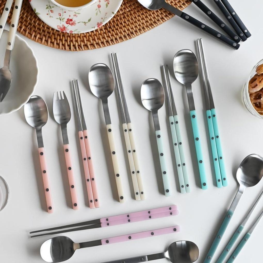 Berchia Children's Adult Spoon, Chopsticks, Fork, Kids Cutlery Set