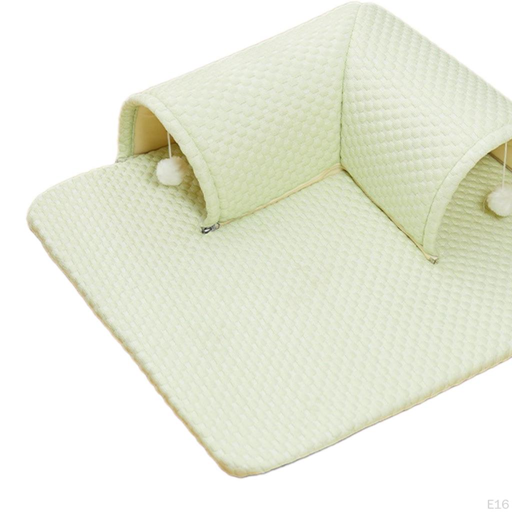 Cat Bed Cooling Mat Multifunction Reversible Easy To Carry Clean Exercising L Molding